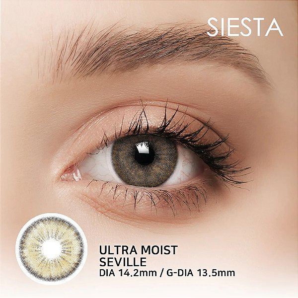 Lente de Contato Siesta Ultra Moist Seville | COM E SEM GRAU