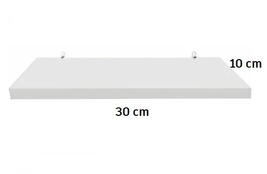 Prateleira 30x10cm Em MDF Para Decoração Com Cantoneira