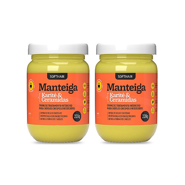 Kit 02un Manteigas de Karité e Ceramidas 220ml