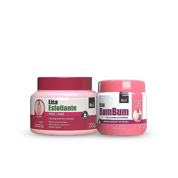 Kit Lisa Bumbum + Esfoliante Pitaya e Romã