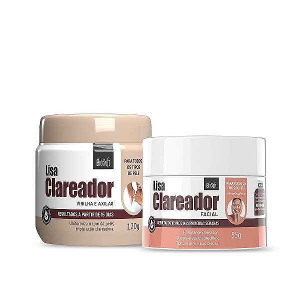 Kit Pele perfeita - Clareador facial e corporal