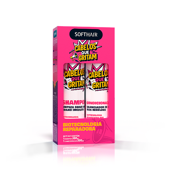 Kit Shampoo e Condicionador Cabelos que Gritam Soft Hair