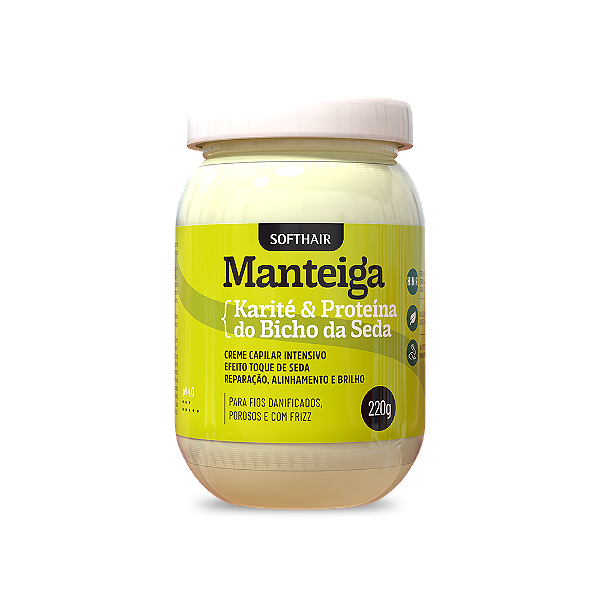 Manteiga Karité e Bicho da Seda Soft Hair
