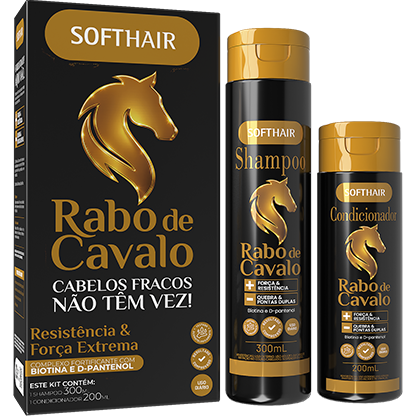 Kit Rabo de Cavalo Soft Hair - Shampoo e Condicionador