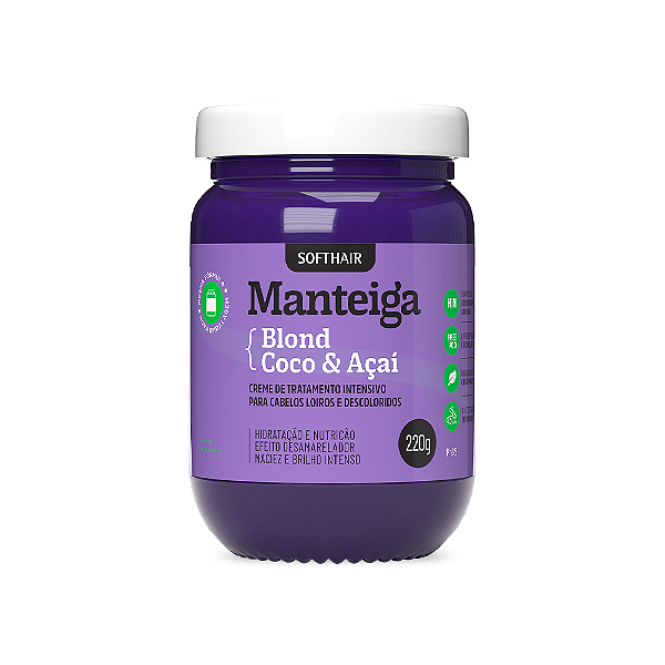 Manteiga Blond de Coco e Açaí 220ml