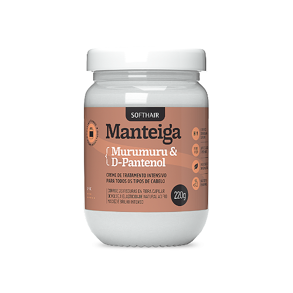 Manteiga de Murumuru e D-Pantenol 220ml - Loja Soft Hair - Cosméticos