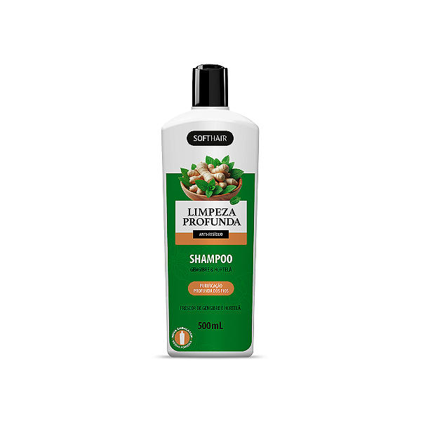 Shampoo Limpeza Profunda Gengibre e Hortelã Soft Hair