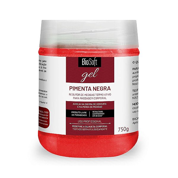 Gel Pimenta Negra Bio Soft 750g