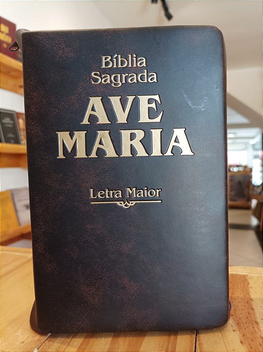 Biblia Letra Maior Ziper - Marrom