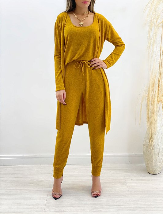 Conjunto de Calça 3 Peças (Diversas Cores)