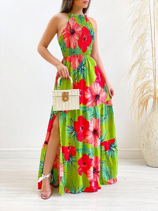 Vestido Viscose Estampado