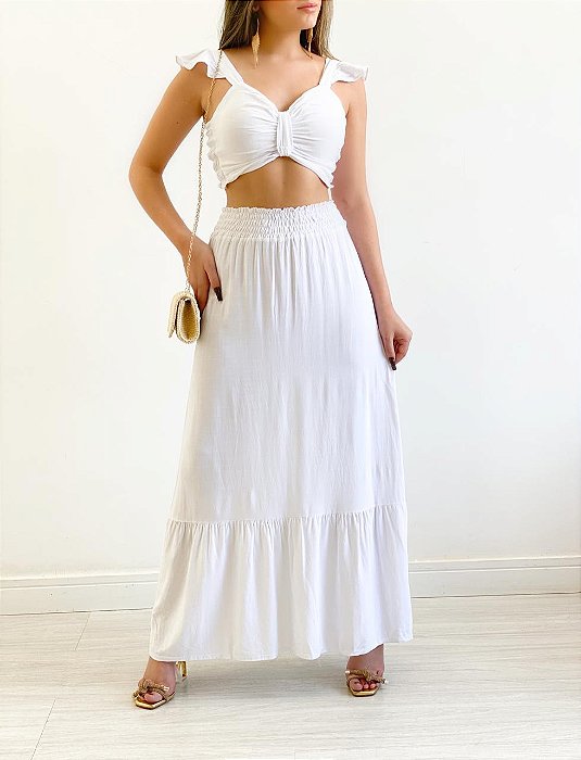 Conjunto Viscolinho Detalhe Franzido