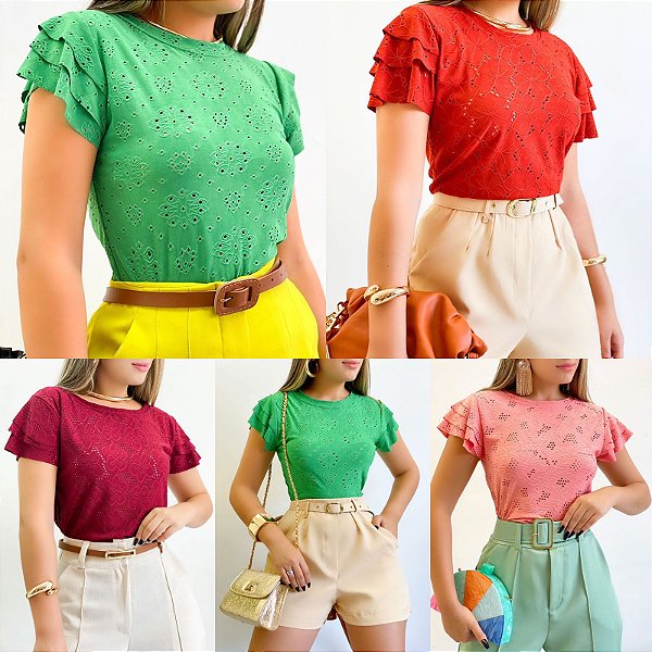 Blusa Feminina Manga Curta