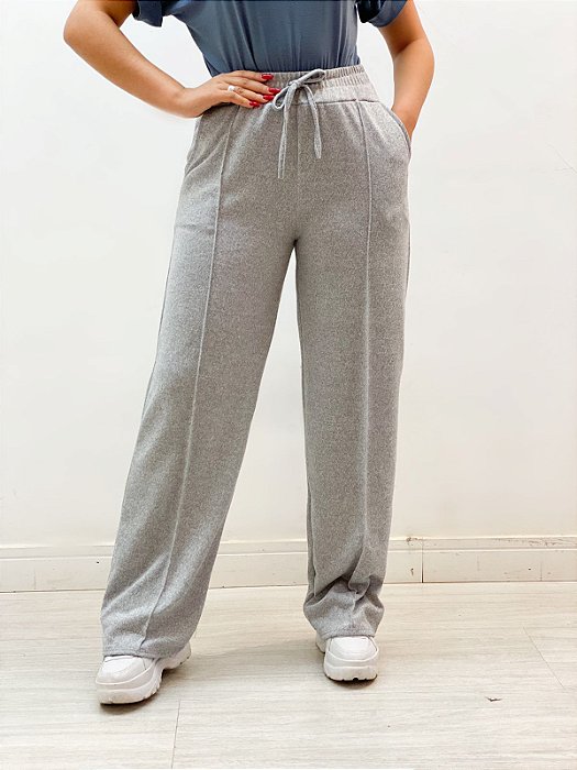 Calça Pantalona Flanelada