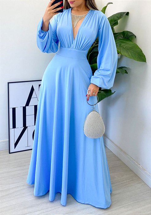 Vestido Longo Poliamida