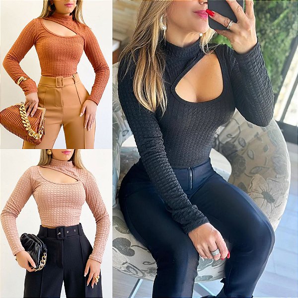 Cropped Manga Longa Bubble