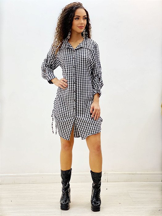 Chemise Xadrez Manga Longa (Diversas Cores)