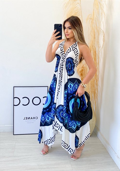 Vestido Longo Estampado