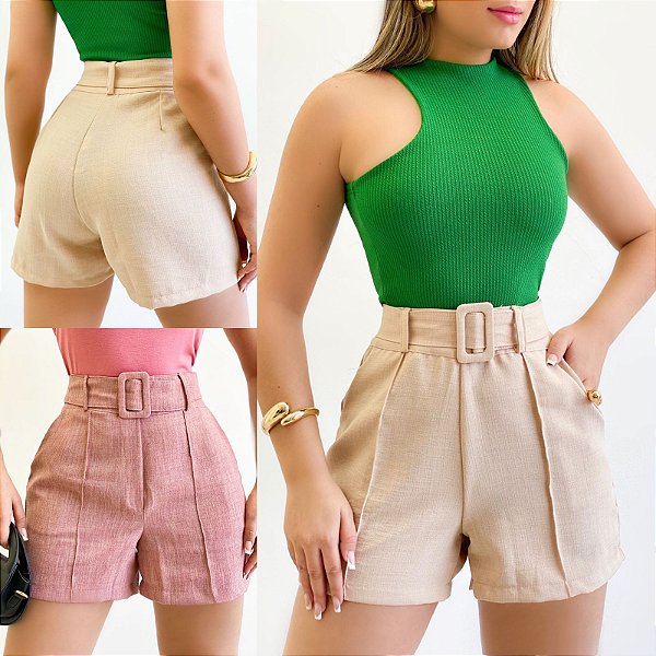 Shorts Linho c/ Cinto