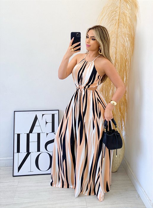 Vestido Longo Estampado