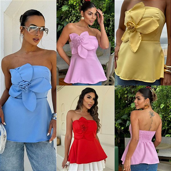Blusa Tomara Que Caia Flor