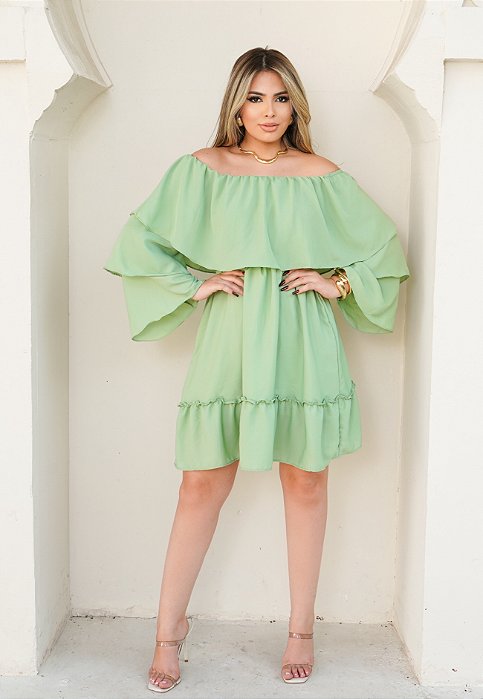 Vestido Curto Ciganinha