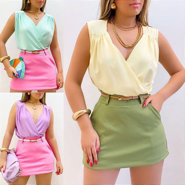 Blusa Cruzada Feminina