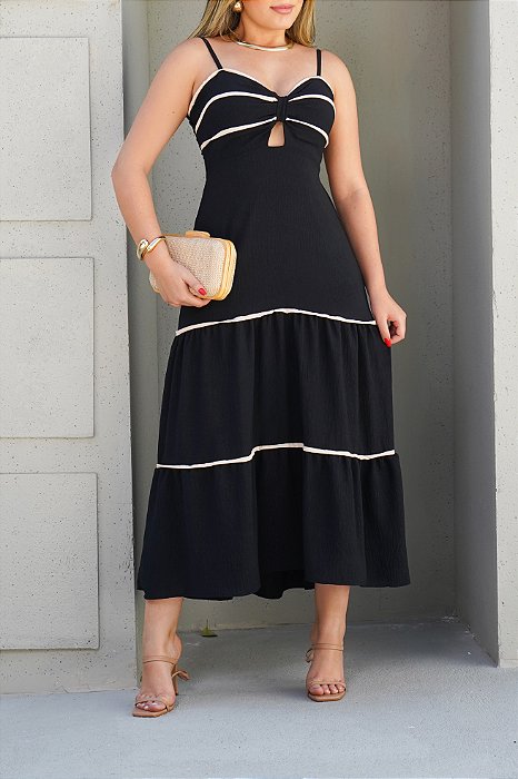 Vestido Midi De Alça
