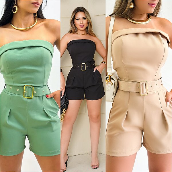 Macaquinho Tomara Que Caia C/ Cinto