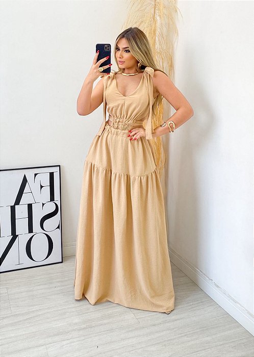 Vestido Longo Regata