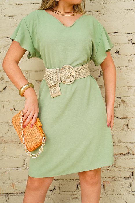 Vestido Curto Decote V