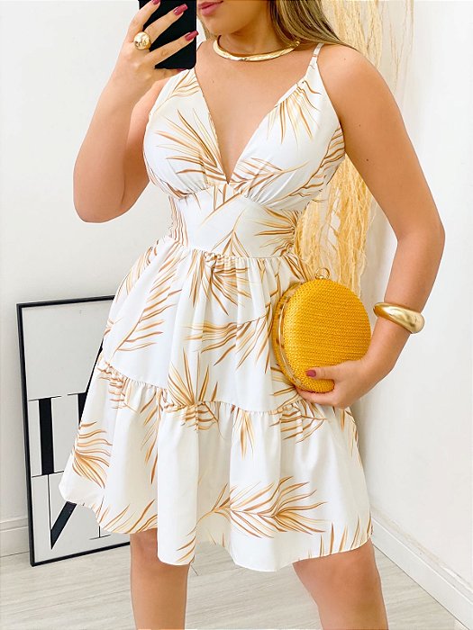 Vestido Curto Estampado