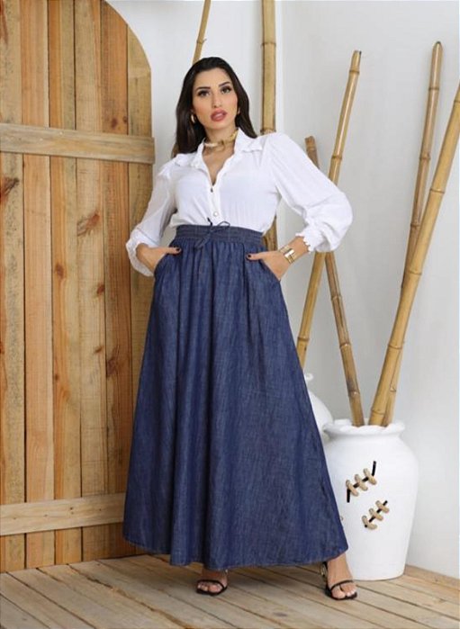 Saia Longa Jeans