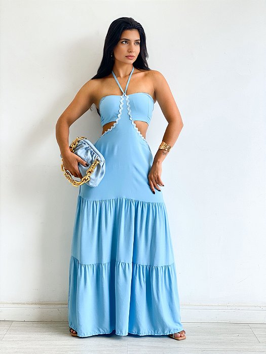 Vestido Longo Vazado