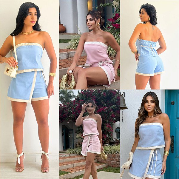 Conjunto De Shorts Tomara Que Caia
