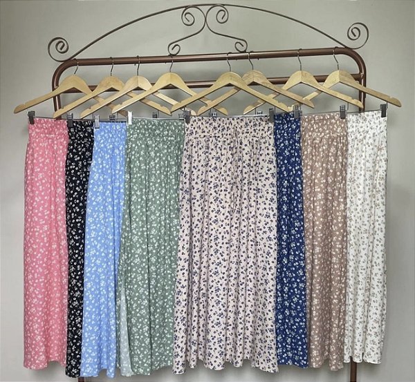 Saia Longa Estampada
