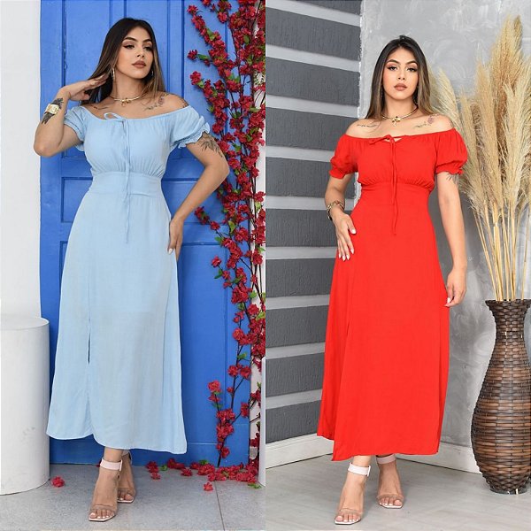 Vestido Longo Ciganinha