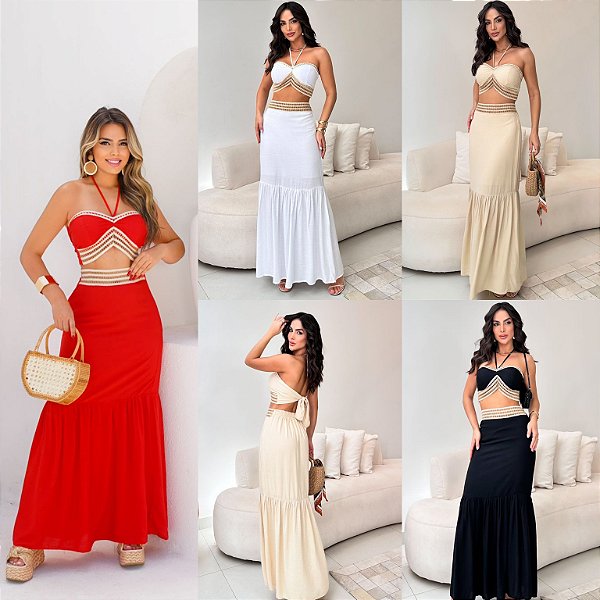 Conjunto De Saia Longa