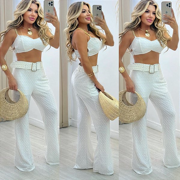 Conjunto De Tricot Arrastão