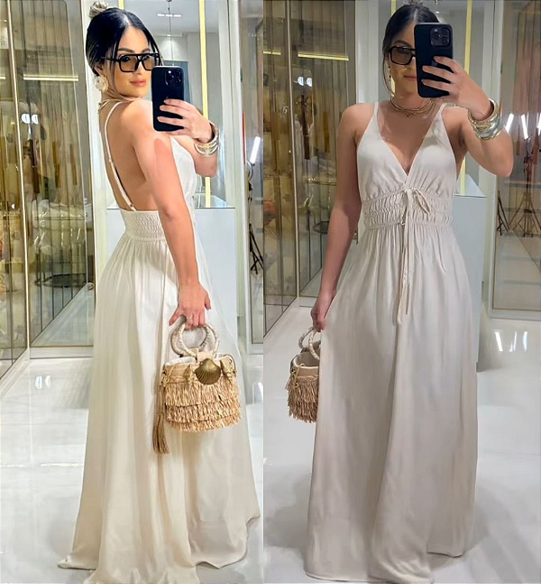 Vestido Longo De Alça
