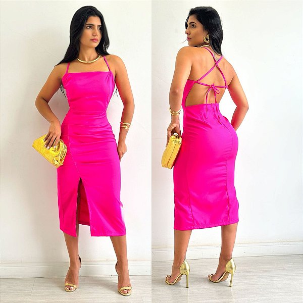 Vestido Midi De Alça