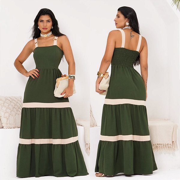 Vestido Longo De Alça