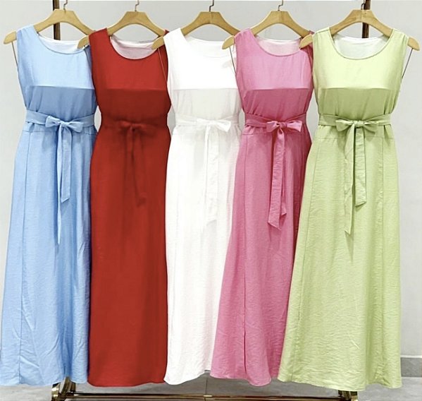 Vestido Longo Regata