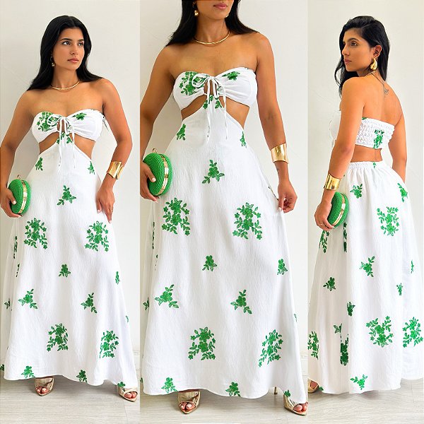 Vestido Longo De Amarração