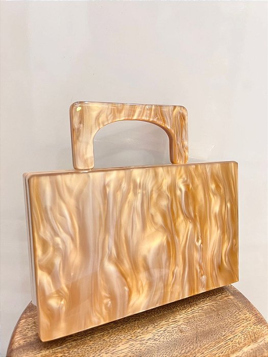 Bolsa Madrepérola Quadrada