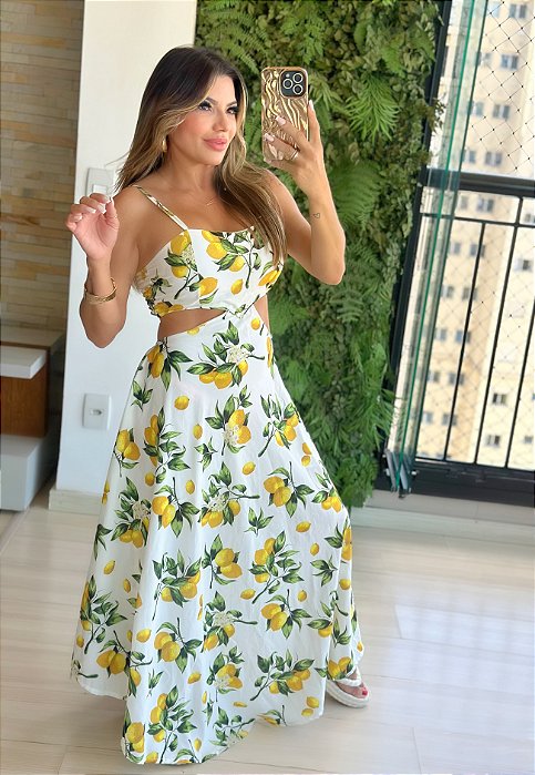 Vestido Longo Silk Estampado