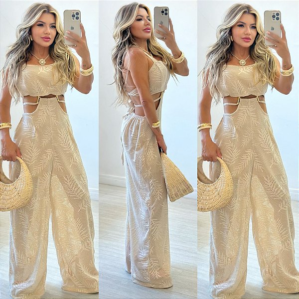 Macacão Longo De Alça