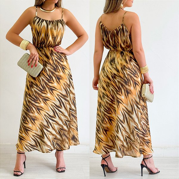 Conjunto De Blusa & Saia Longa