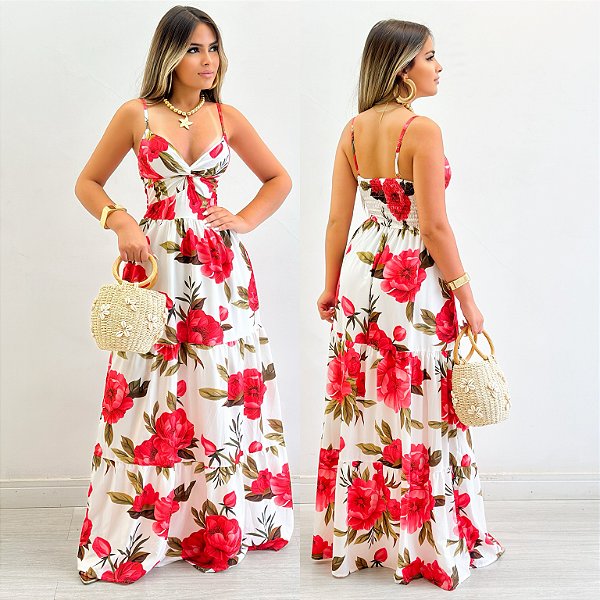 Vestido Longo Estampado