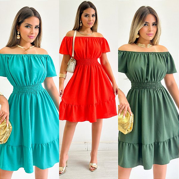 Vestido Tomara Que Caia Com Manga